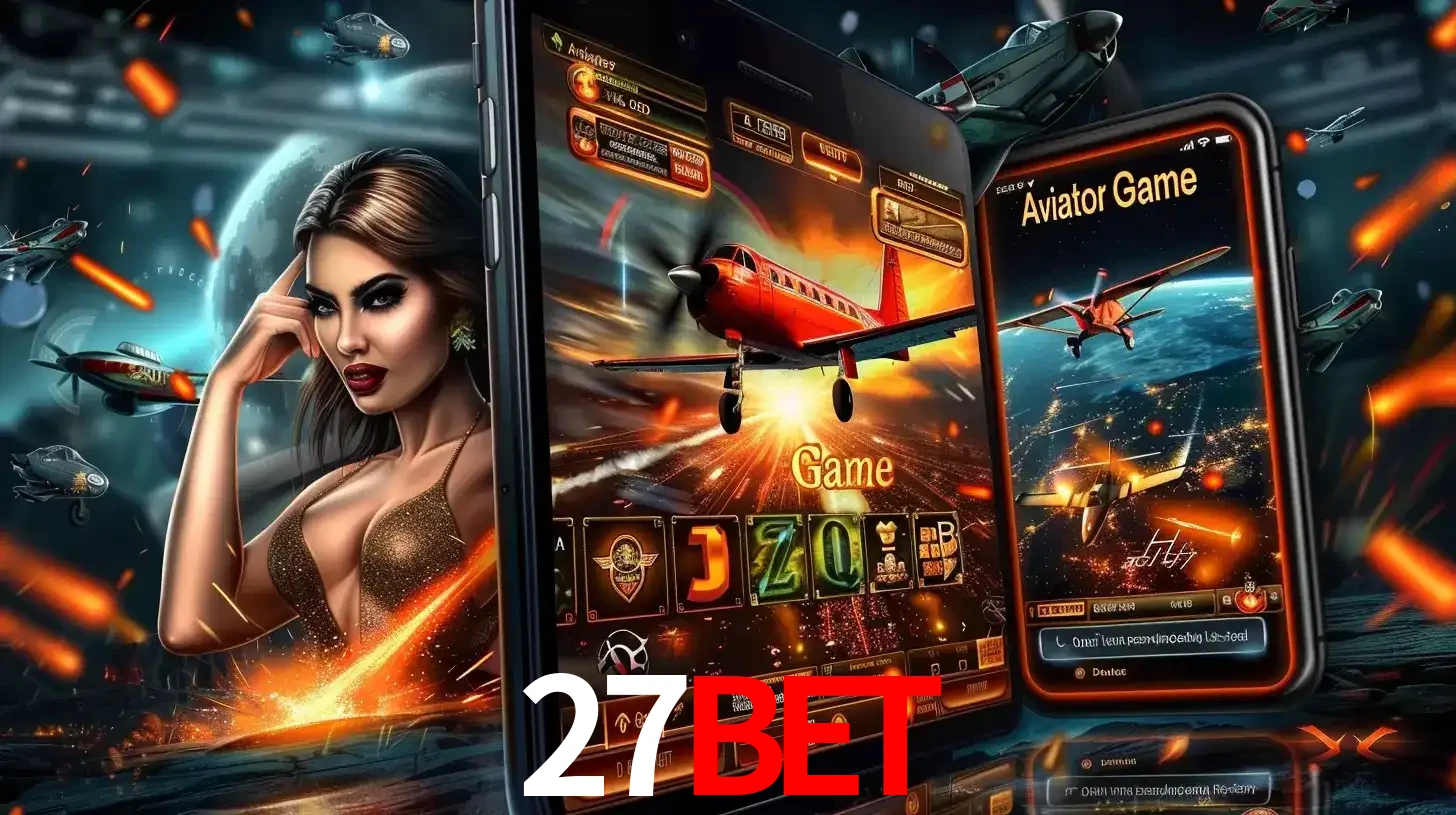 Mulher estilosa cercada por telas que exibem a jogabilidade do Aviator, capturando a intensidade e a estratégia deste popular crash game oferecido pelo 27bet.